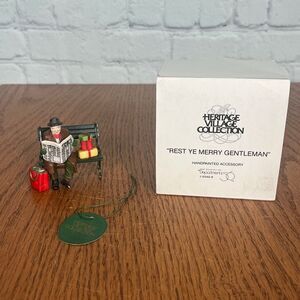 Dept 56 Heritage Village Collection Rest Ye Merry Gentleman #5540-9 Original Box